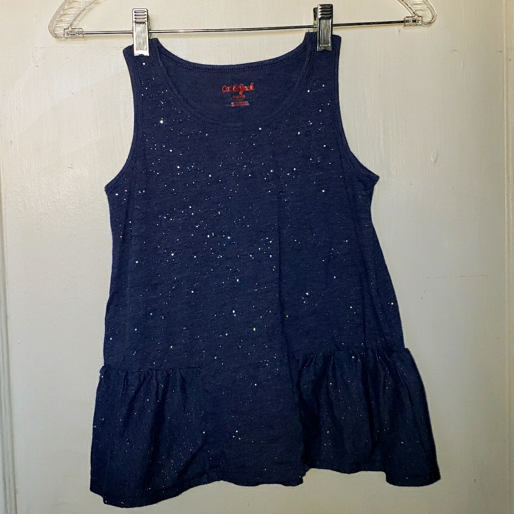 Cat & Jack girls glittery tank